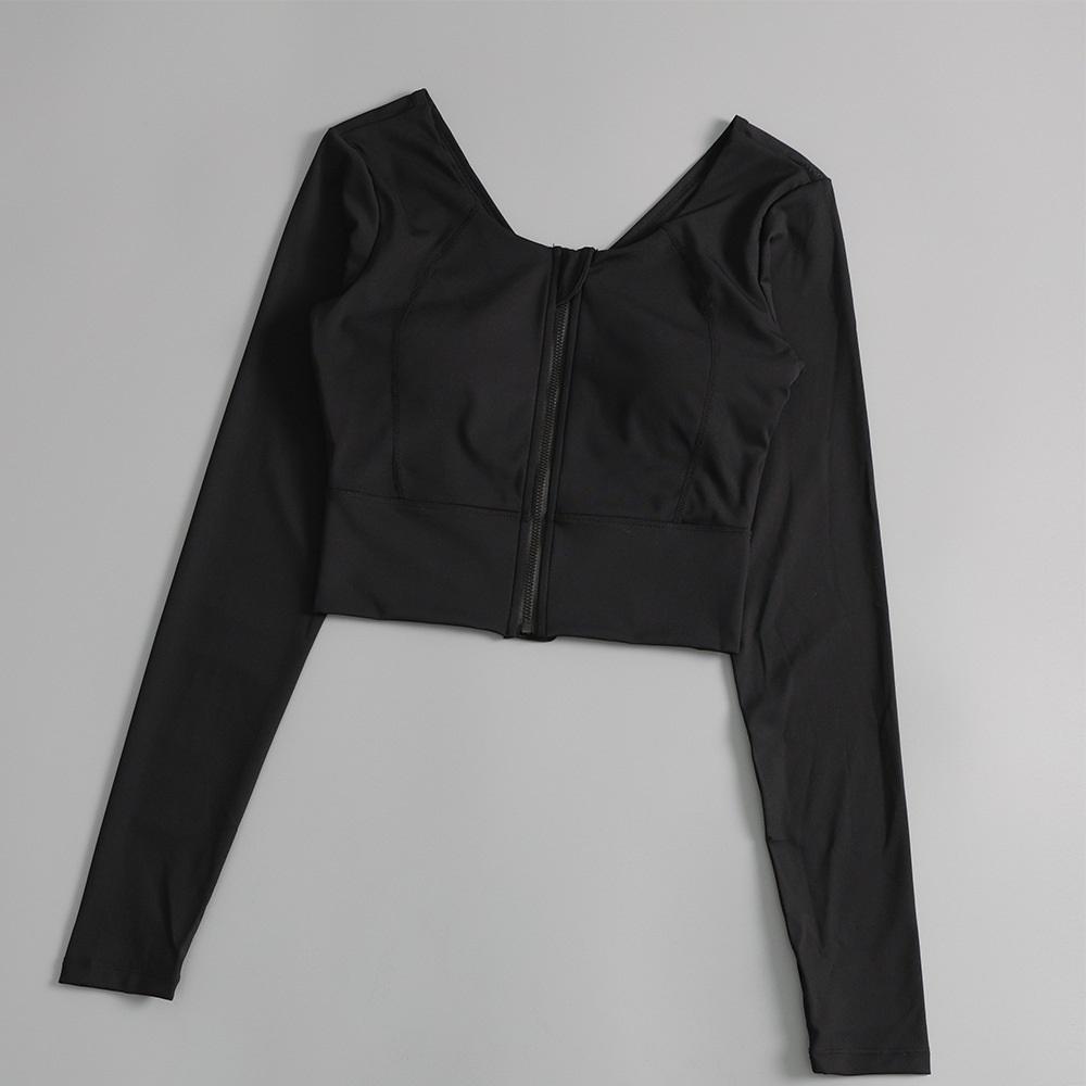 Yoga Clothes With Chest Pads, Tops, Women's High-end Fitness Clothes, Sports Cycling, Pilates Training, Beautiful Back, Long Sleeves