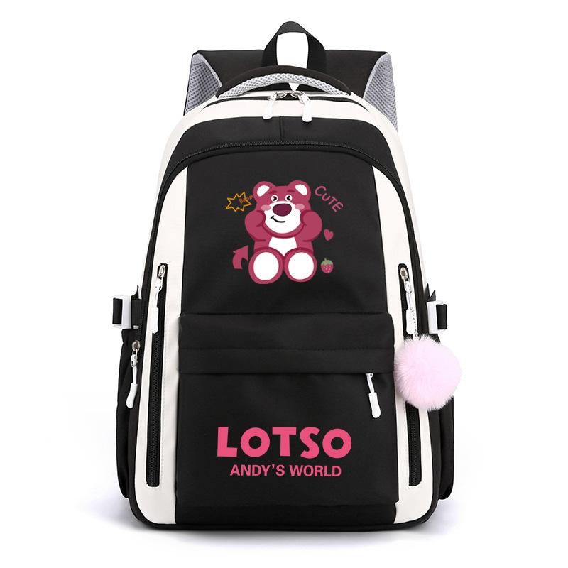 Strawberry Bear School Bag Children S Backpack Elementary School Students Grade 3 To 6 Male And Female Junior High School Students College Backpack