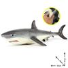 1pcs Simulation of Marine Animal Model Submarine Biological Super Soft Rubber Cotton-Filled Great White Shark Model