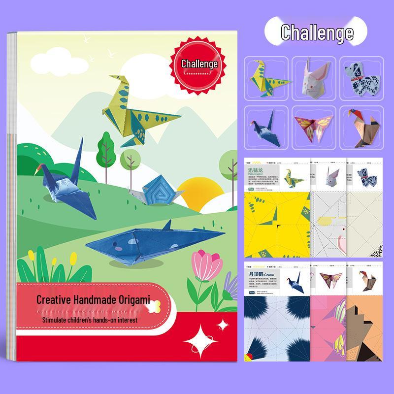 3D Origami & Paper Cutting Kit: Fun DIY Educational Toy for Kids Ages 3-6