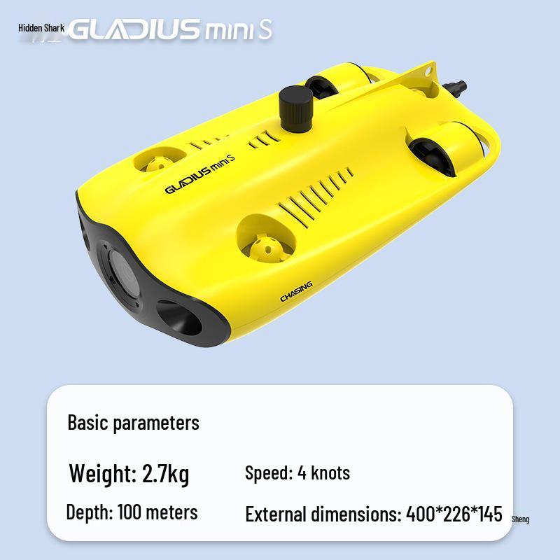 GLADIUS S Underwater Drone: HD Fish Finder & Live Broadcast with Remote Control.
