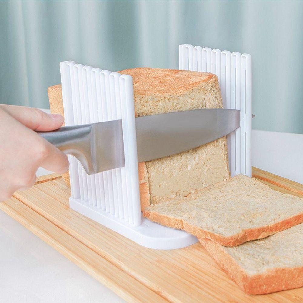 Manual Sandwich Loaf Rack Bagel Cutting Guide Mold Kitchen Tool Bread Slicer Toast Cutter