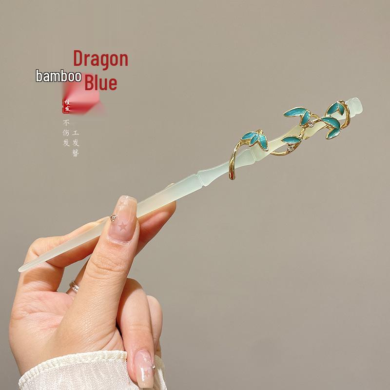 Elegant Retro Tassel Hairpin for Hanfu Updo - Women's Chinese Style Metal Hair Clip