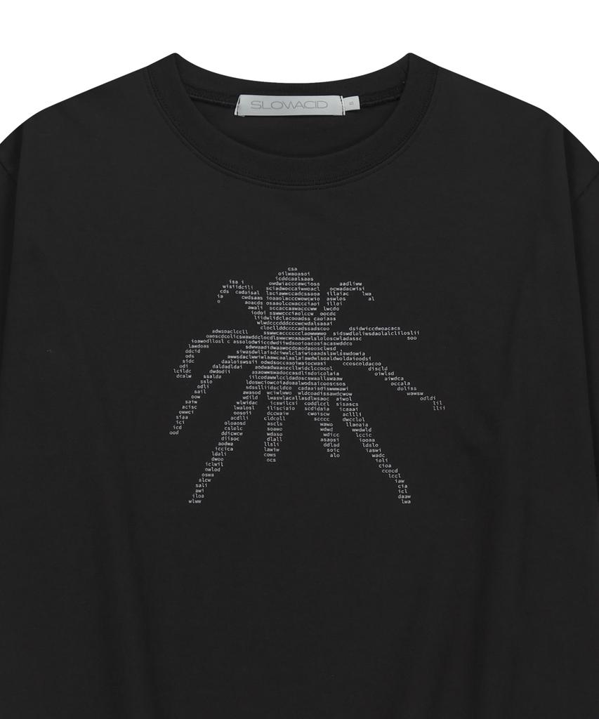 SLOWACID Ascii Spider Short Sleeve T-Shirt [Black]
