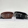 Women'S Belt Vintage Carved Needle Buckle Punk Hip Hop Rock Style Jeans Belt Y2K Belt Pu Leather Belt
