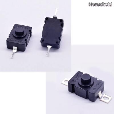 5 pièces KAN-28 Interrupteurs à bouton-poussoir 250V 1.5A Interrupteurs de lampe de poche SMD Auto-verrouillants