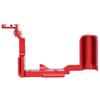 Metal Base Hot Shoe L Quick Release Plate Mirrorless Camera Accessory for Canon EOSM6(Red )