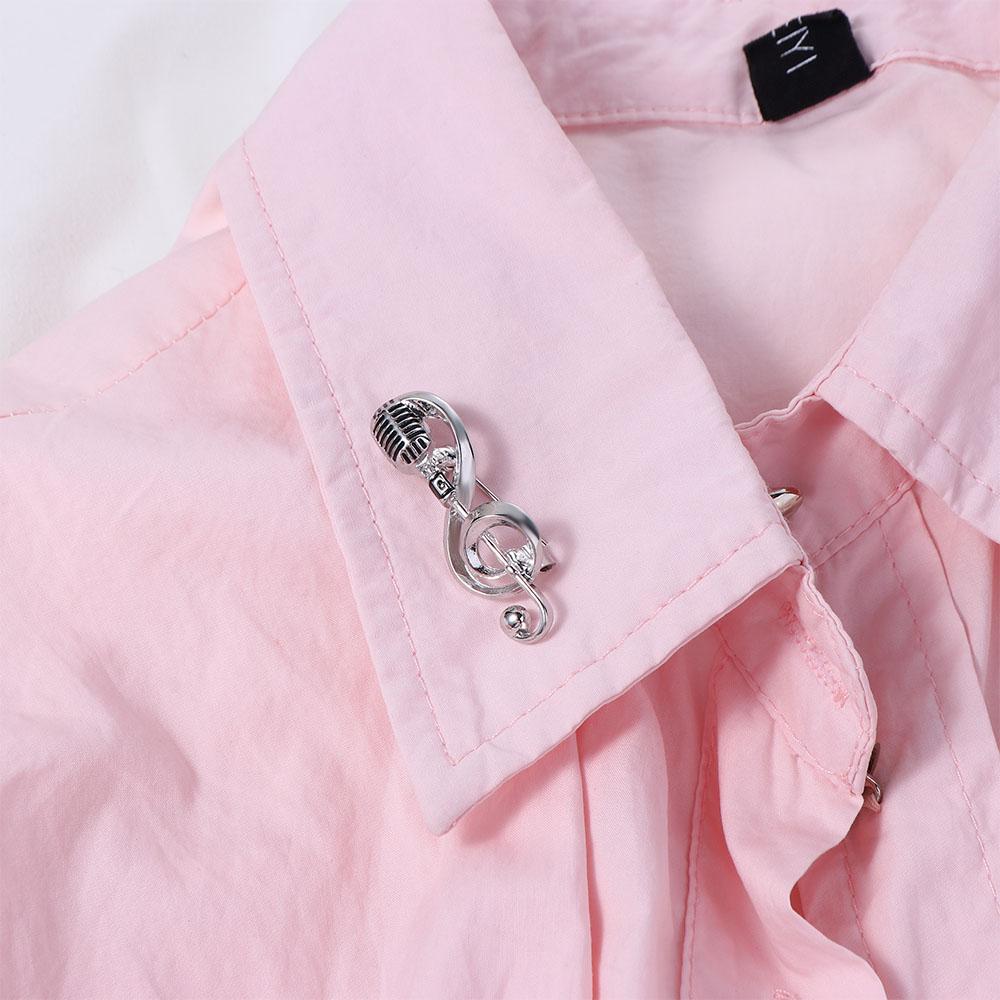 Concert Lapel Pin Lapel Brooch Music Note Brooch Enamel Pin Microphone Brooches Brooches Pin