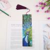 R-M035-052 Spot  Crystal Peacock Leather Bookmark DIY 5D Diamond Painting Bookmark
