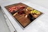 SZKLANA PŁYTA I DESKA DO KROJENIA 100x52 WINO