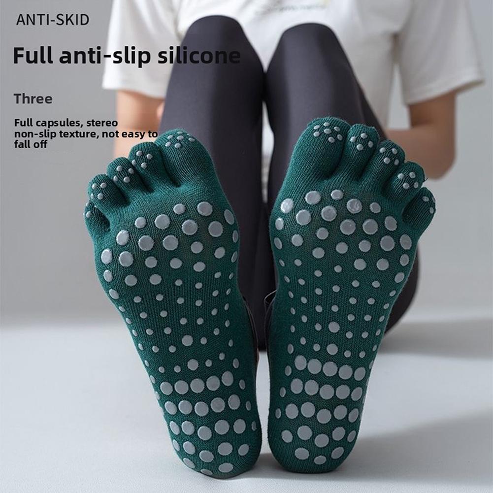Damen Five-Finger Yoga-Socken Anti-Rutsch Ballettsocken Elastisches Fußgewölbe-Stützband Sorgt für einen sicheren Halt und verhindert ein Abrutschen