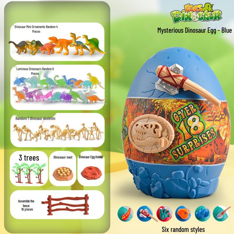 Dinosaur Excavation Kit: Volcano Eruption Simulation & Fossil Discovery Toy for Kids