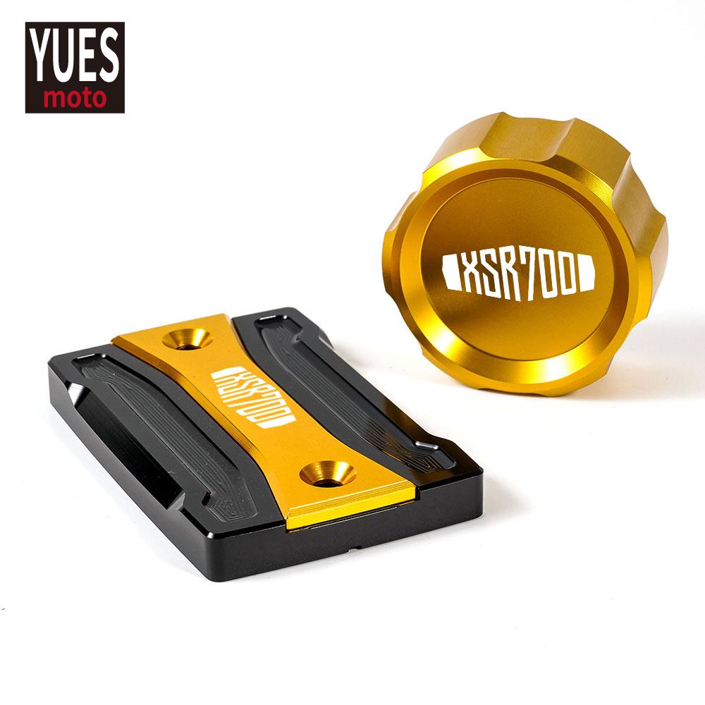 Motorcycle Accessories Front & Rear Brake Fluid Cylinder Reservoir Cover Cap Free Shipping For YAMAHA XSR700 XSR xsr