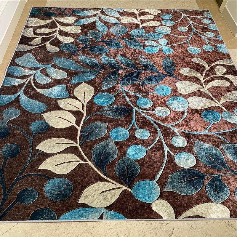 Europe Carpet Living Room Anti-skid Balcony Mat Vintage Bedroom Rug Bedside Kitchen Carpet Jacquard Rug Carpet