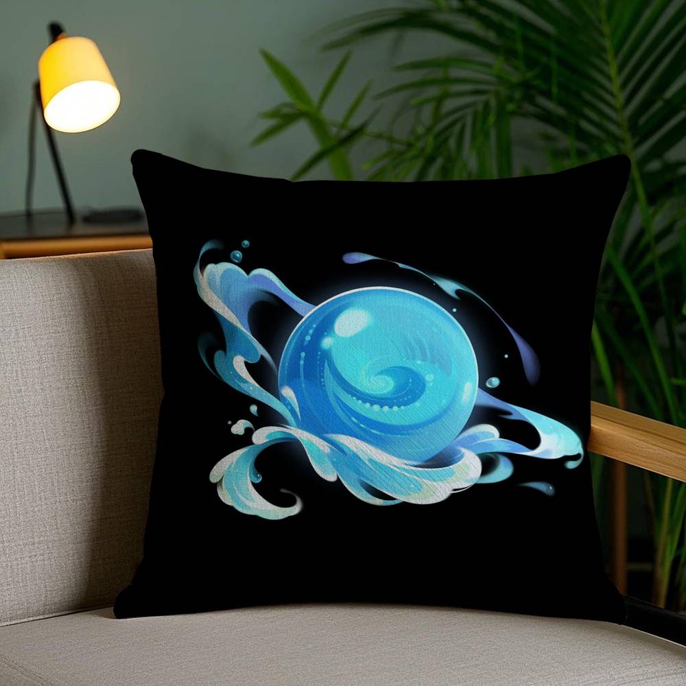 Game D-Dofus Pillow Case Home Dorm Chair Back Short Plush Double-sided Printing Office Nap Time Cushion Cover