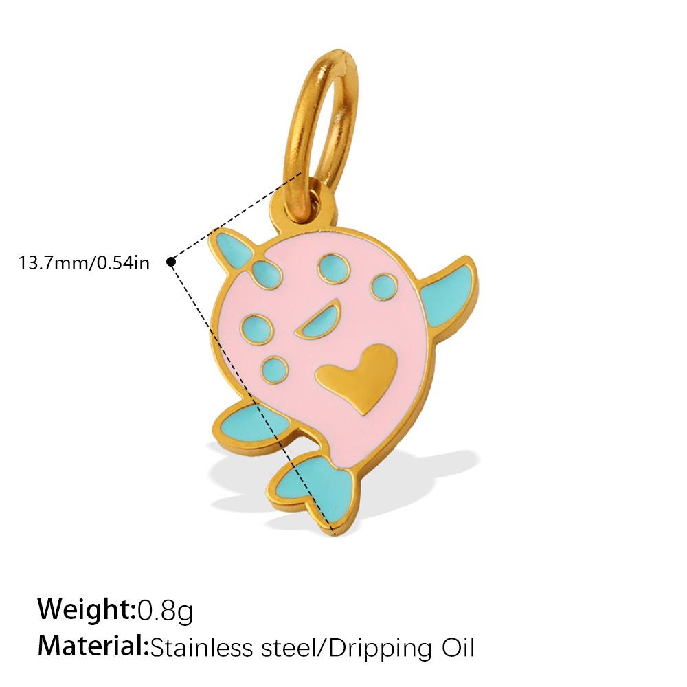 Серия  Океан  капельный нержавеющая сталь маленький кулон русалка дельфин ракушка осьминог кулон DIY аксессуары для бижутерии