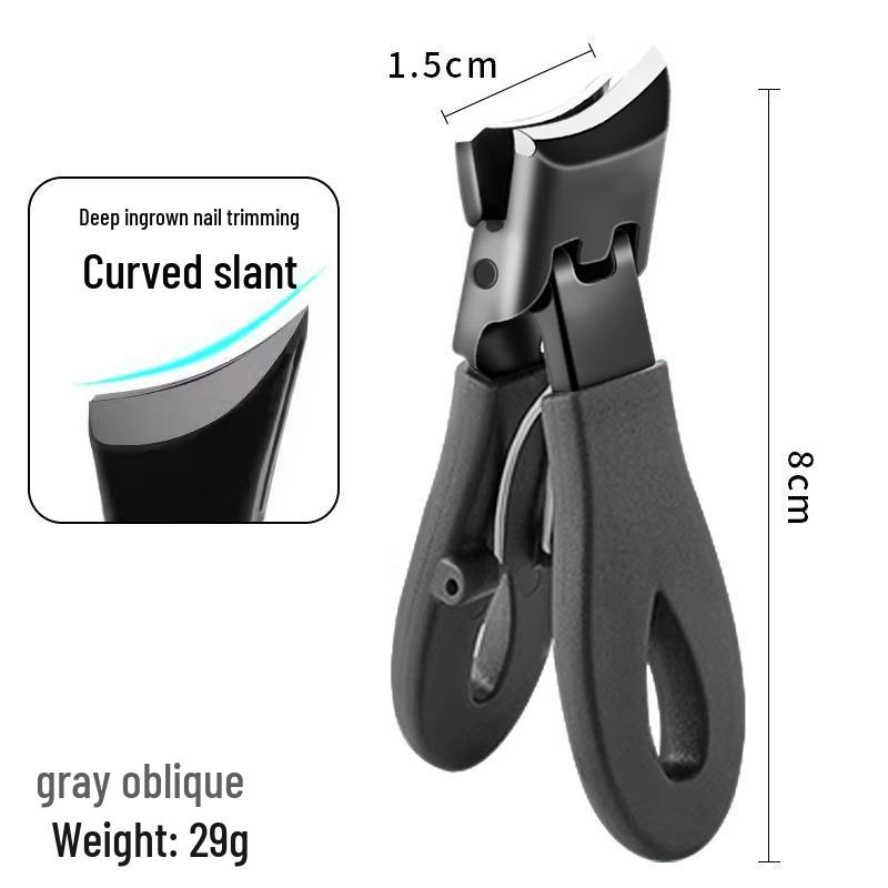 

Острые утолщенные кусачки для ногтей с защитой от брызг для толстых ногтей и ногтей, пораженных онихомикозом