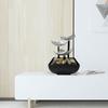 Small Waterfall Fountain with LED Light Indoor Relaxation Tabletop Fountain Relaxing Sound Ornament for Home Office Decor