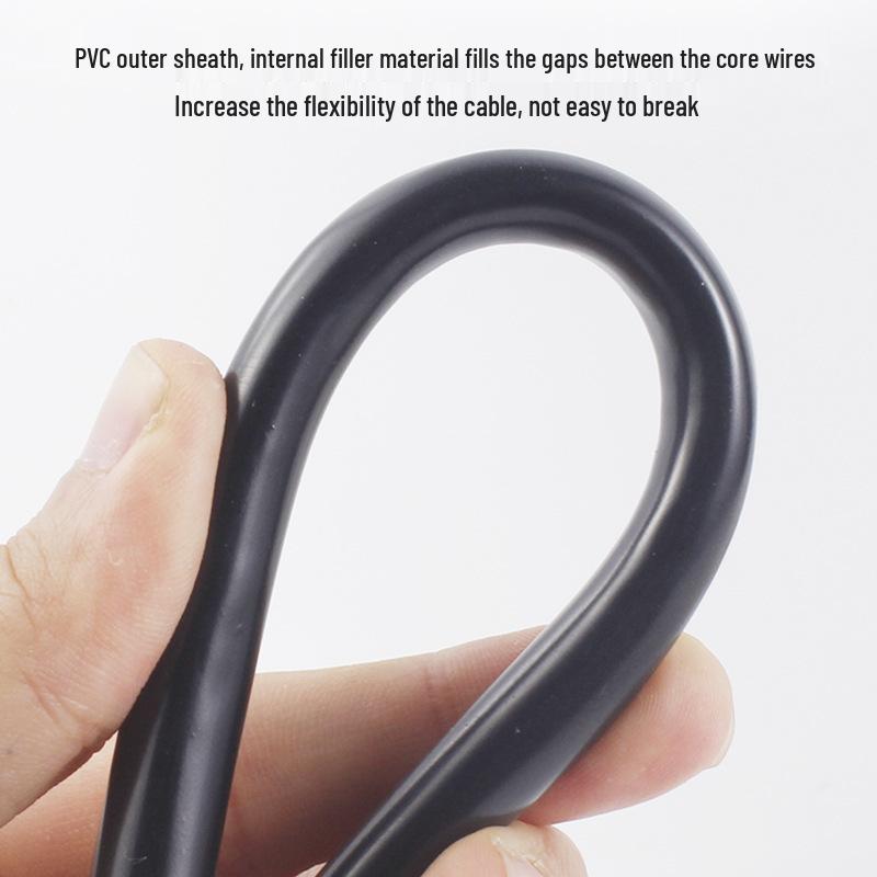 Yuelianxun RVV Flame Retardant Power Cord, Copper Core, 3+1/3+2/4+1, 2.5-25 sq mm
