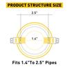 Car Exhaust Pipe Tip Rear Tail Throat Stainless Muffler Steel Round Accessories