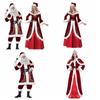 Hat Christmas Cosplay Cloth Dress Women Evening Dress Santa Claus Cosplay Costume  Photo Props