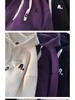 American Trendy Streetwear: Men's Hipster Hooded Sweatshirt, 2025 Autumn/Winter, Loose Couple Style, Plus Velvet