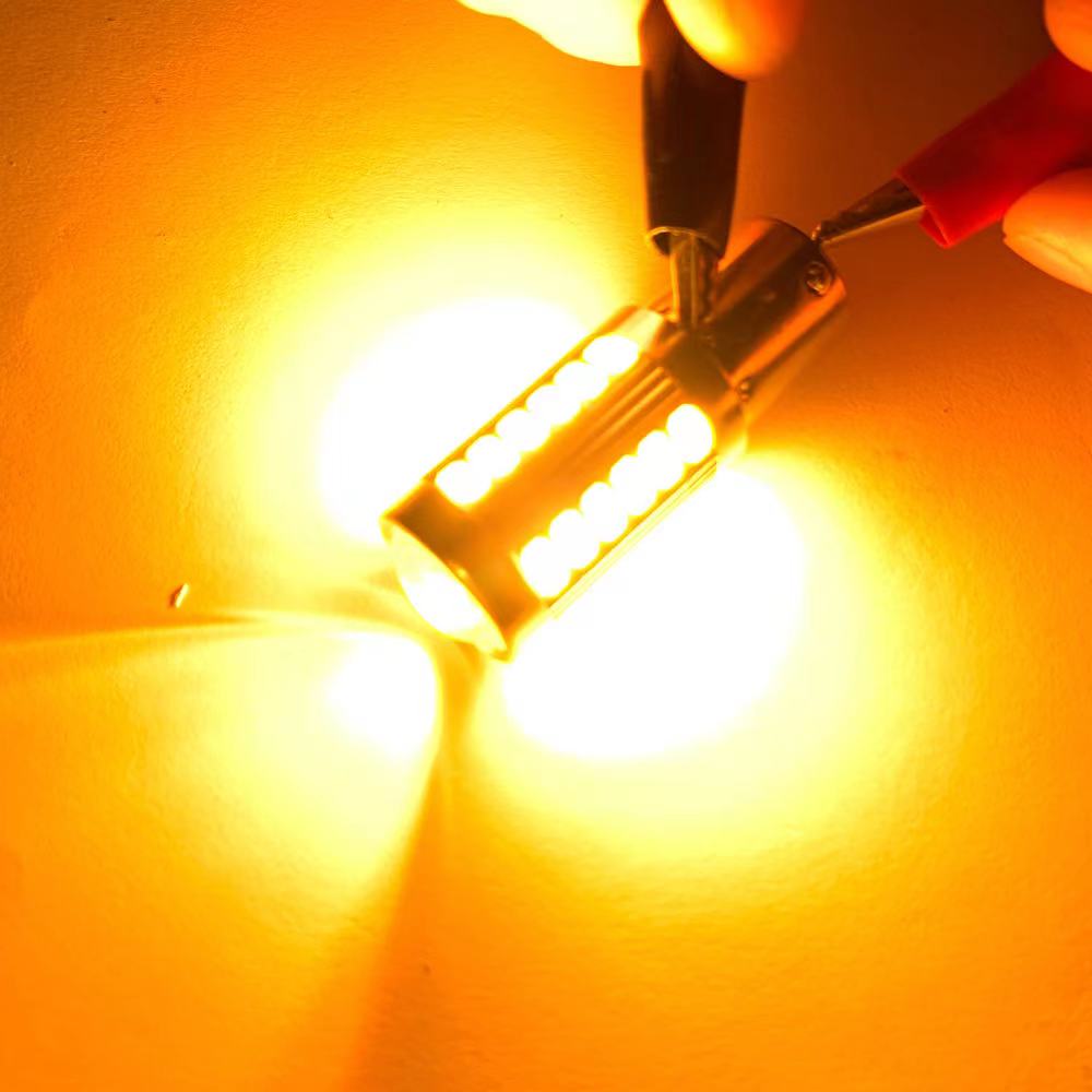 Highlight LED Reverse Brake Turn Signal 1156 BA15S P21W 1157 BAY15D P21/5W Led Car Light 12V-24V 7440-18SMD-5050