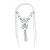 Vintage Long Tassel Women Necklace Bohemian Ethnic Bell Pendant Statement Chains Choker Gypsy Female Accessories