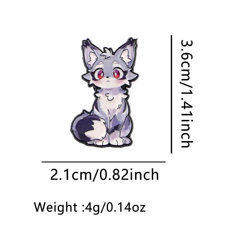 Brose Smălțuite Drăguțe Vulpe Broșă Metalică Rucsac Pălărie Geantă Guler Insigne Rever Colecție Bijuterii Cadou