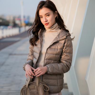 Women White Duck Down Jackets 6XL 5XL Female Ultra Light Duck Down Coats Autumn Winter Warm Hooded Hiking Outwear Portable