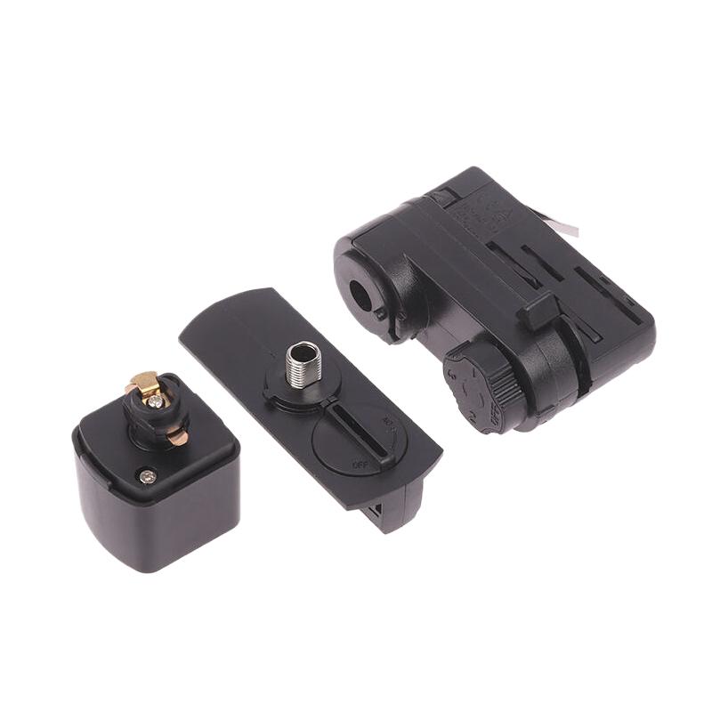 Eu/Us Three/Four Wire Led Track Lamps Head Track Rail Light Connector Track Head Adapter Hanger Converter