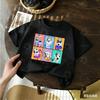 Kids TShirt Cute Bluey Character Print Soft Cotton Casual Short Sleeve Tee Tops for Boys Girls Summer Comfortable Cartoon Cloth