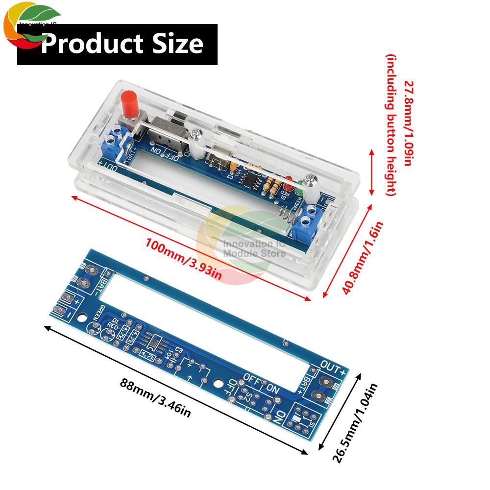Li-ion Battery Holder DC1.7V Power Bank Battery Charging Module 1861O Battery Holder with Type C Port