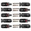 1set/12pcs Connectors with  Spanner Waterproof Solar Panel Connector  PV Connector For Solar cable
