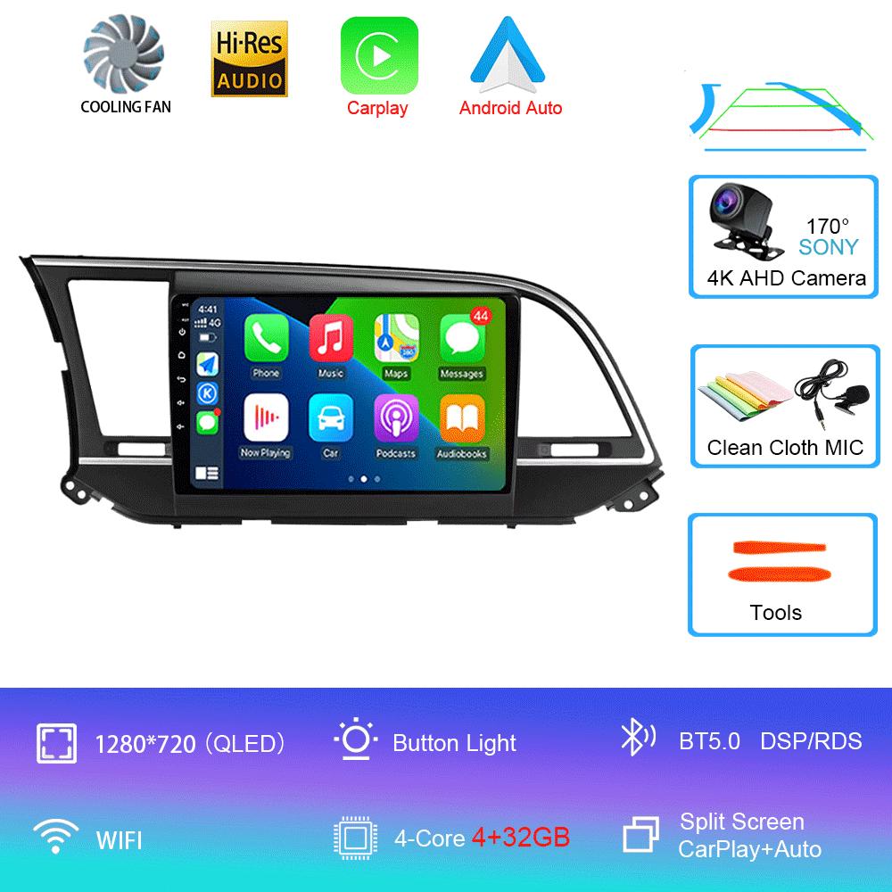 Android 14 Car Radio for Hyundai Elantra 6 2016 - 2018 Player Multimedia Video Stereo GPS Navigation No 2din 2 din dvd