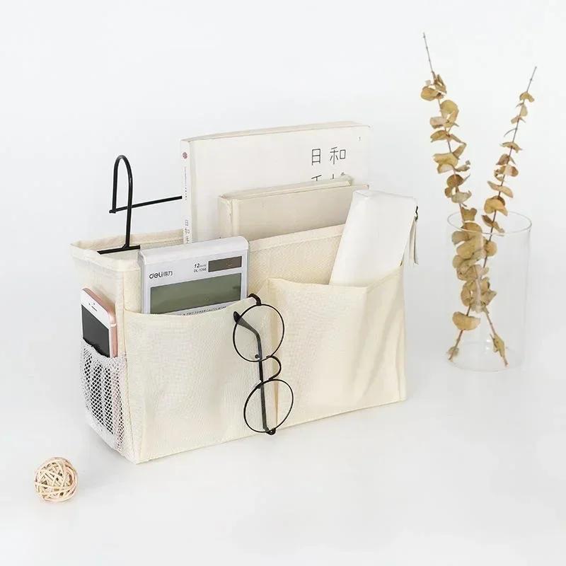 Bed Sofa Hanging Bedside Storages Bag Magazines Remote Control Sundries Dormitory Phone Book Magazine Storage Organizer Basket