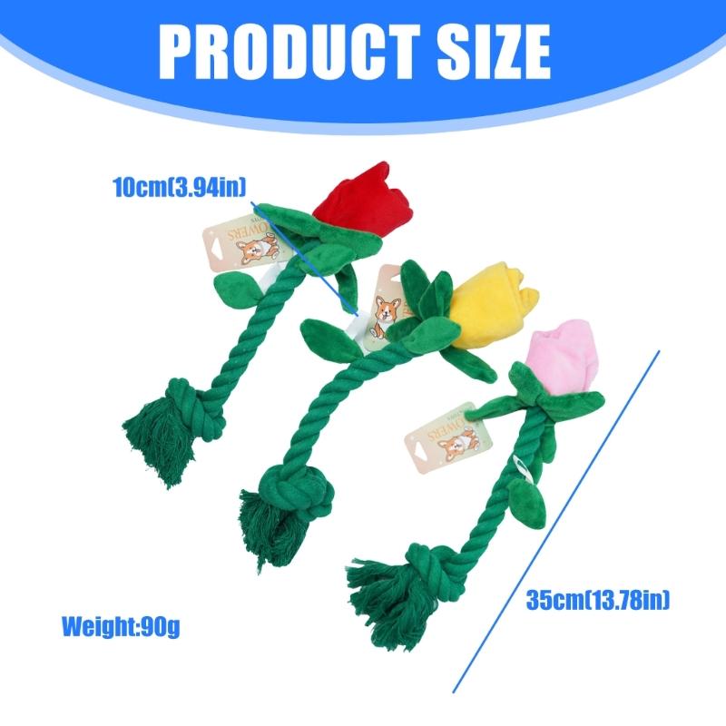 Peluche Rosa Giocattolo per Animali Giocattolo da Masticare e Pulire i Denti per Cuccioli Dentizione Pulizia dei Denti Cane Rosa Masticare Rosa Giocattolo Dentizione