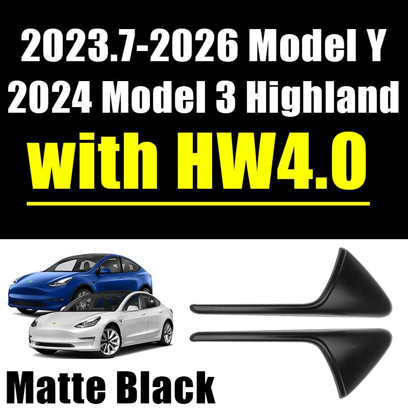 Car Side Camera Protective Cover ABS Carbon Fiber Protective Cover Turn Signal Cover Suitable for Tesla Model 3 Model Y
