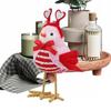 Valentine's Day Standing Bird Ornament Fabric Cute Love Bird Home Decoration Desktop Shelving Ornament Romantic Novelty Gift
