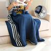 Cozy Flannel Wearable Blanket Shawl - Perfect for Winter, Office & Outdoor Leisure