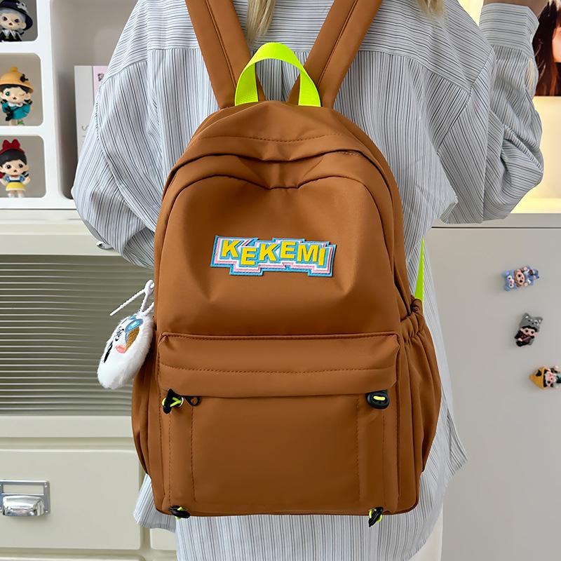 

Рюкзак большой вместимости высокой ценности, новый рюкзак для учеников начальной школы, рюкзак для учеников средней школы с поддержкой позвоночника, студенческий школьный рюкзак коричневый