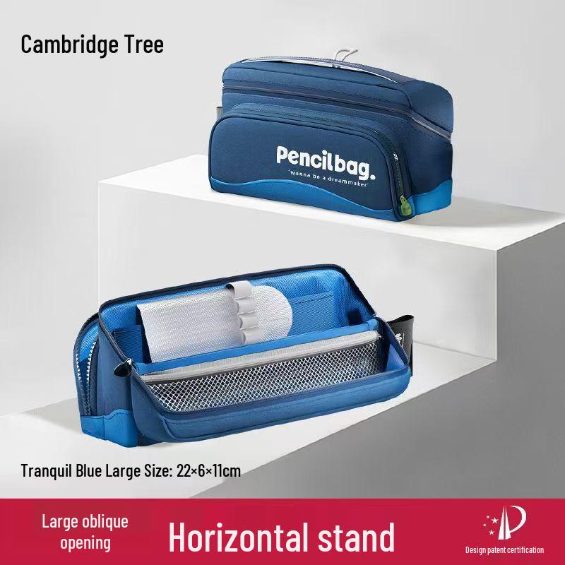 Cambridge Tree Pencil Case - Large Capacity, Slanted Opening, Compartmentalized Storage for Boys and Girls in Primary School 22