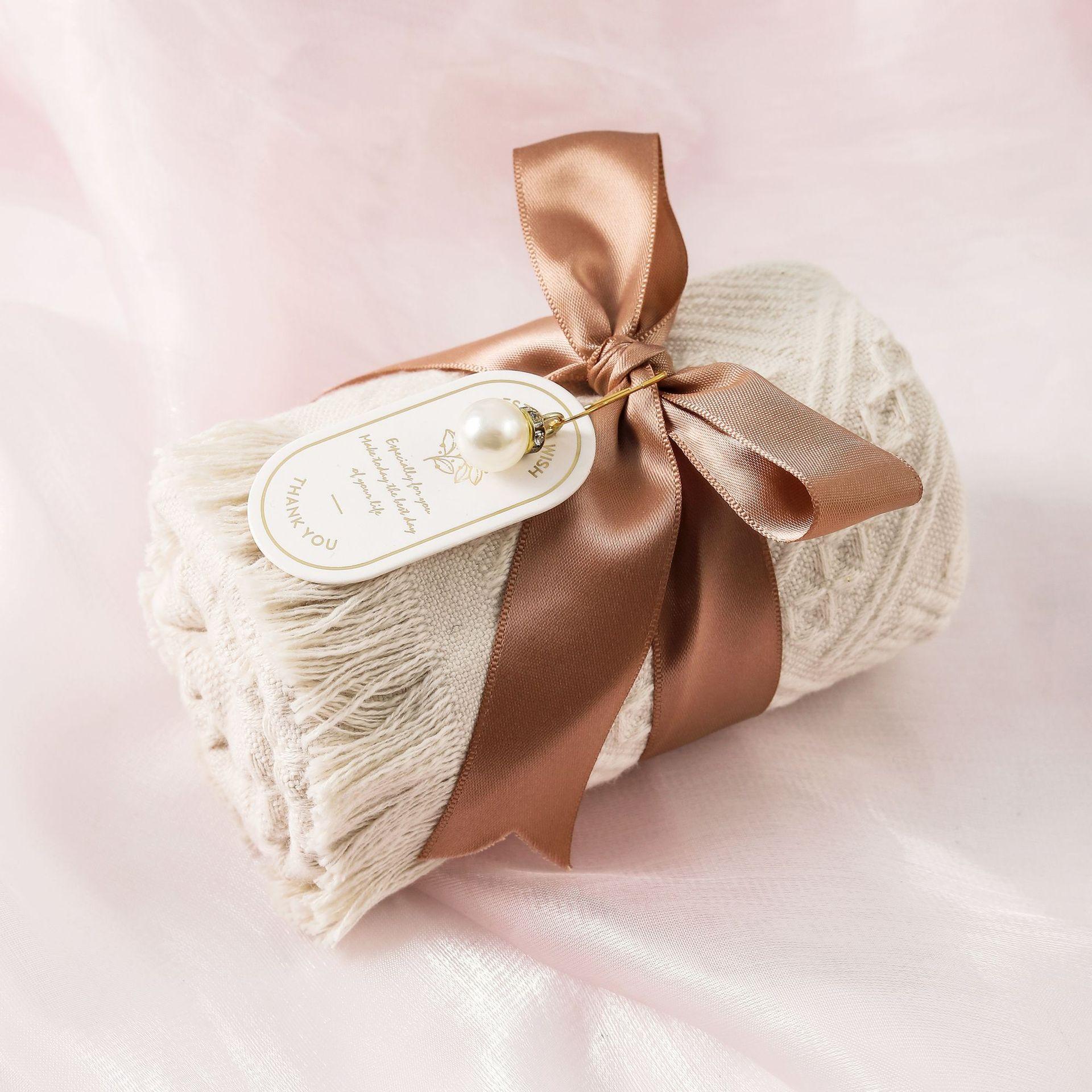 

Хлопковое полотенце с кисточками и ручной церемонией, свадебный бизнес-подарок, свадебный магазин, свадьба, подружка невесты, день рождения 35*75