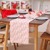 Romantic Plush Love Tablecloth Thickened Dining Table Runner Valentine's Table Flag  Dining Table
