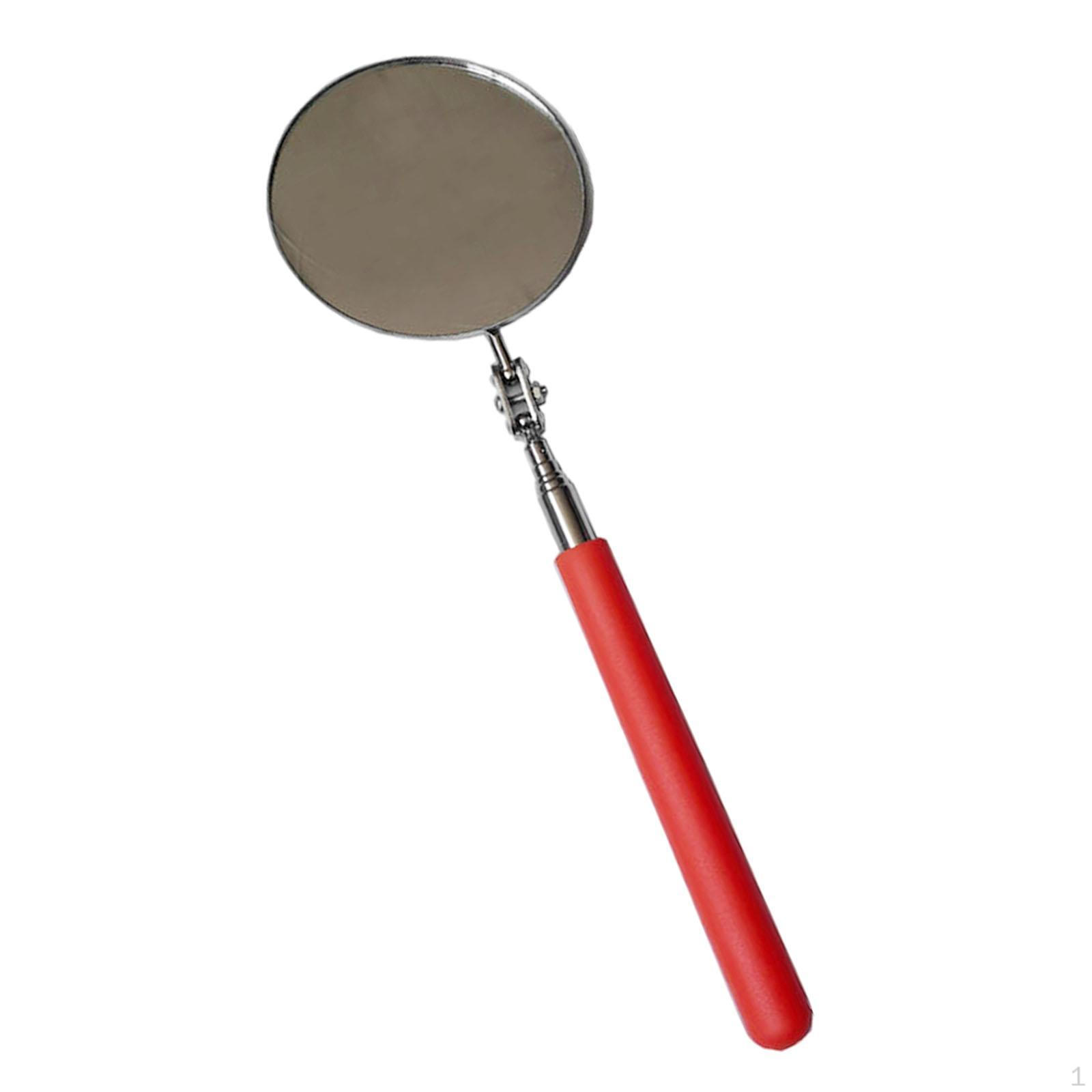 

Retractable Handheld Rotating Telescopic Inspection Mirror for Car Repair, Flexible, Portable, Heavy 85mm orange