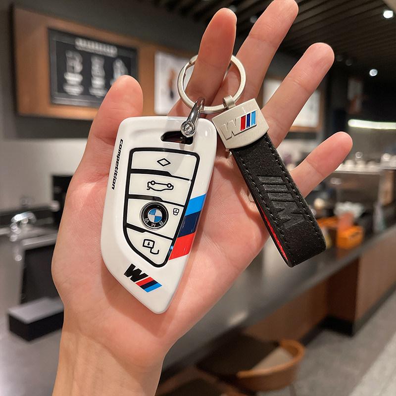 For BMW X1 X3 X4 X5 X6 Series 1 2 3 5 7 G20 G02 G05 G31 G23 F34 F15 F40 IX3 Remote Car Key Cover Keychain Key Case