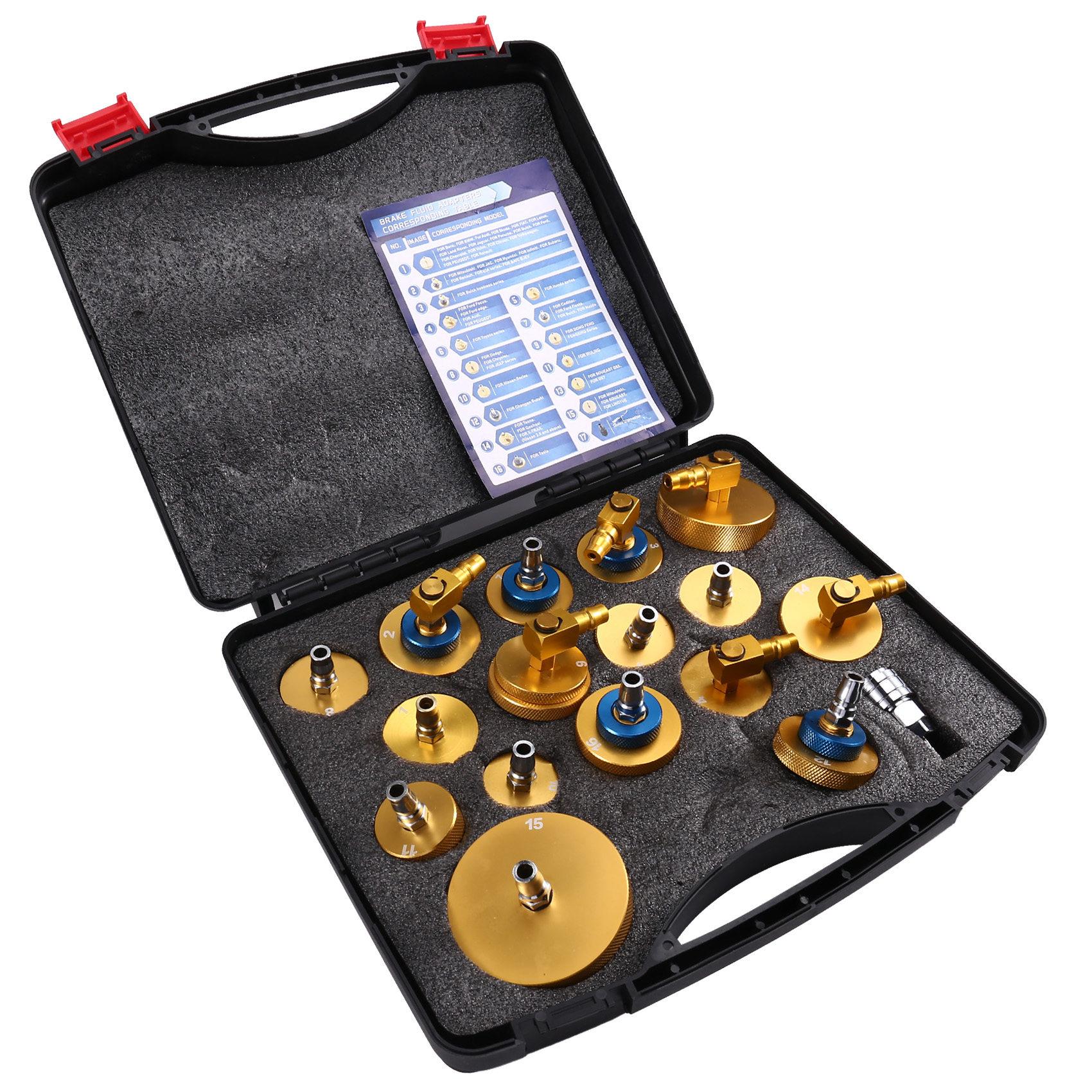 

Brake Fluid Exchanger Adapter Oil Pump Connector Universal Kit 1 Set Car Auto Repair Tools як показано кольору
