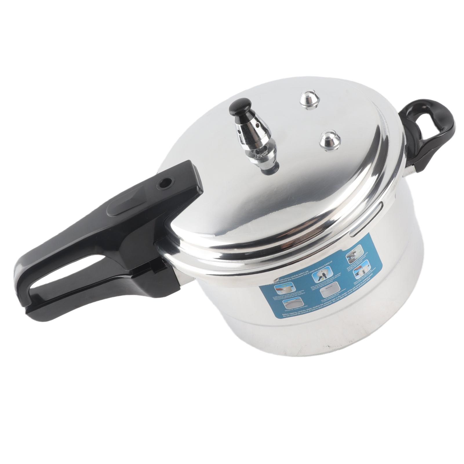 Olla a Presión 4L Aleación de Aluminio Antiexplosión Cocción Rápida Olla para Conservas con Rejilla para Vapor para Gas Eléctrico L white