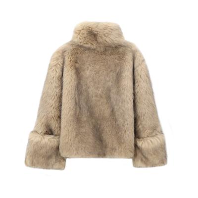 Autumn New Women's Clothing, Wind Design Sense Artificial Fur Effect Sweater