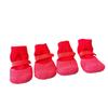 4lots Dog Paw Protectors Silicones Rain Shoes Slip Resistant Durability Comfortable Fit for Outdoor Activity